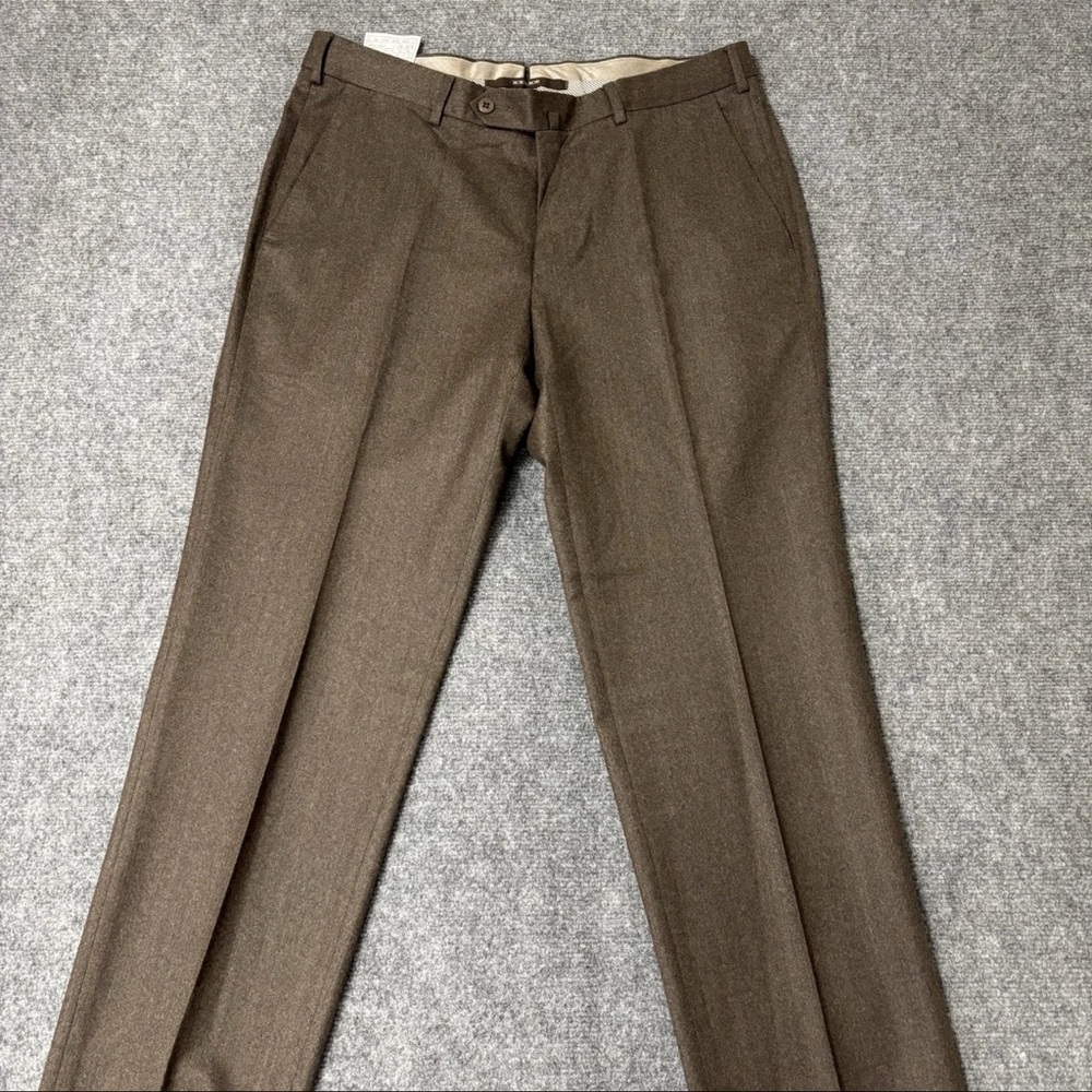 Ermenegildo Zegna Men’s Brown Thick Dress Pants Size 36